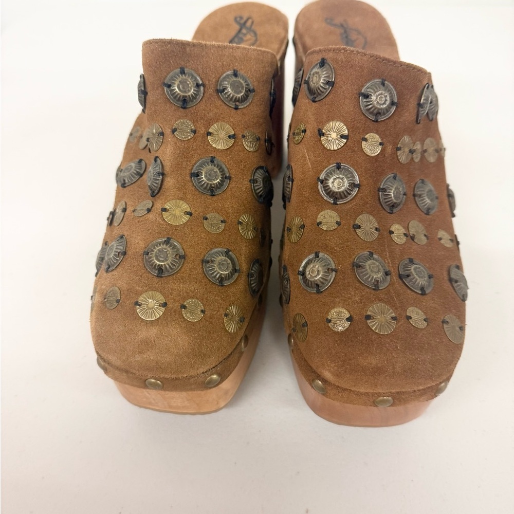 New Free People Claudia Clog Brown Size 38 - Picture 6 of 9